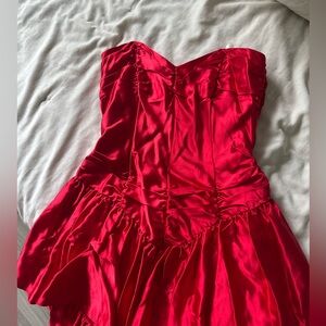 Rare Vintage Roberta V-line Corset Strapless Dress